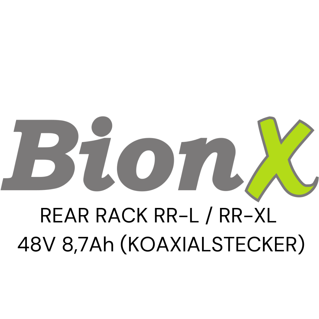 BIONX REAR RACK RR-L / RR-XL 48V (KOAXIALSTECKER) Zellentausch