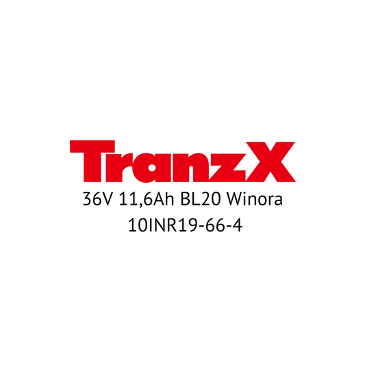 TranzX 36V BL20 Winora 10INR19-66-4 E-Bike Akku Zellentausch