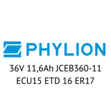 Phylion 36V JCEB360-11 ECU15 ETD 16 ER17 E-Bike Akku Zellentausch