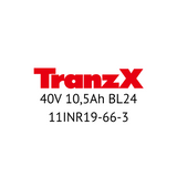 TranzX 40V BL24 11INR19-66-3 E-Bike Akku Zellentausch